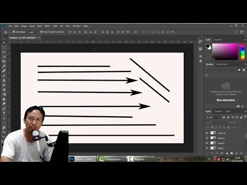 Video: Cara Melukis Garis Lurus Di Photoshop