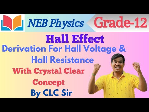 Hall Effect: A Sample 5 Marks Question | Hall Voltage & Hall Resistance | Full Concept By CLC Sir