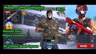 MODERN OPS Türkçe, Android Gameplay, Aksiyon Filmi Gibi, 3D Online Atış Oyunu, Silah Oyunları 2021 screenshot 1