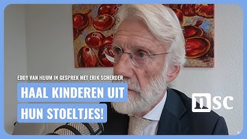 Lijsttrekker Eddy van Hijum in gesprek met hoogleraar Erik Scherder