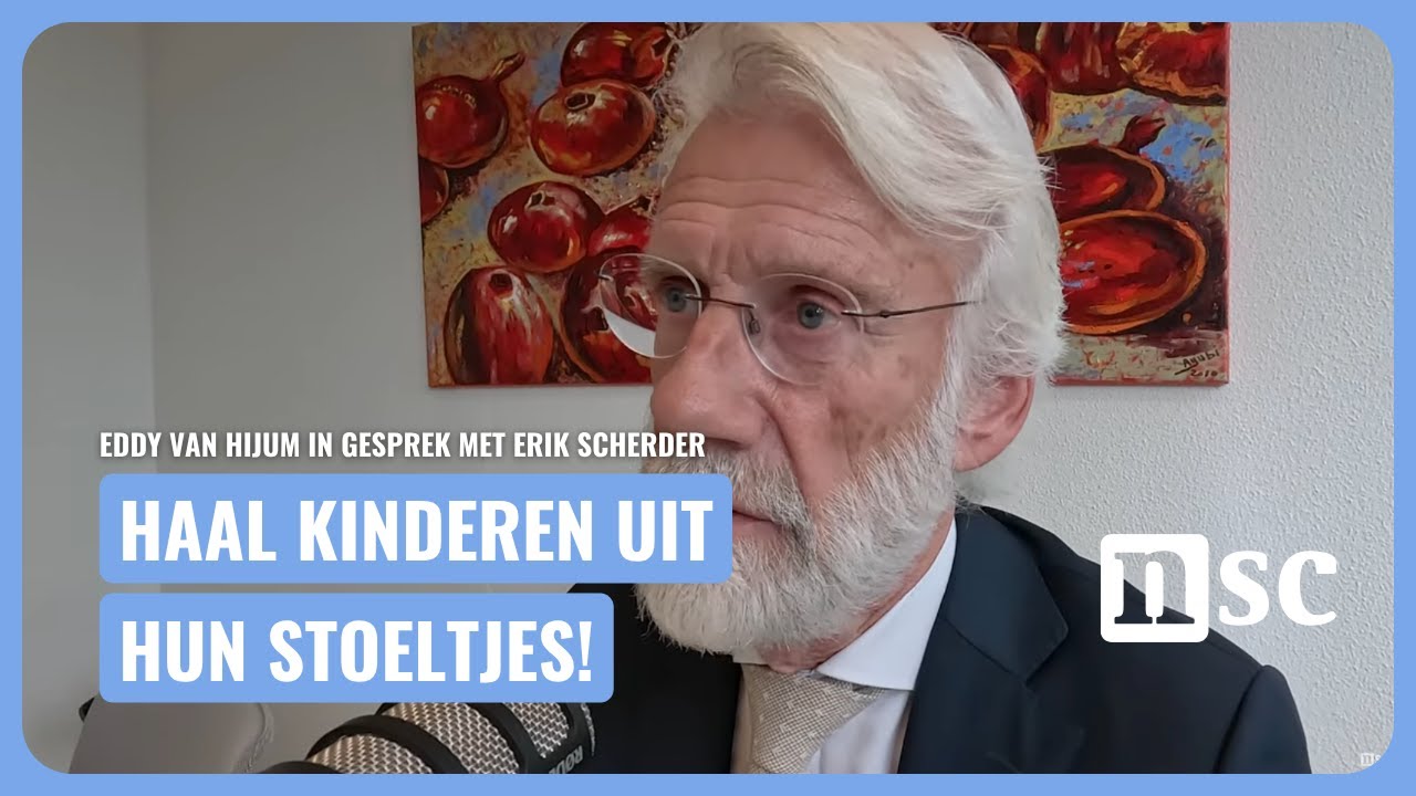 Lijsttrekker Eddy van Hijum in gesprek met hoogleraar Erik Scherder