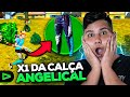 X1 VALENDO CALÇA ANGELICAL COM INSCRITOS!! FREE FIRE