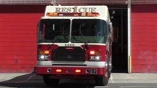 San Francisco Fire Dept. Rescue Squad 1 Responding