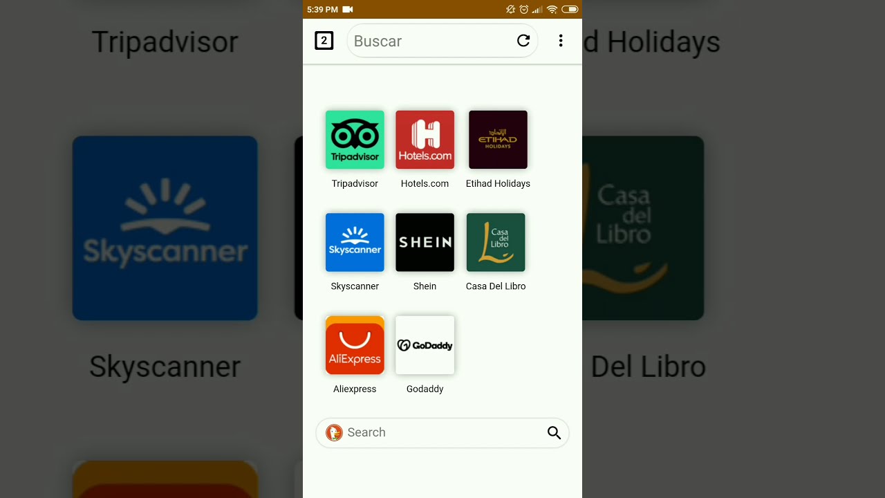 Como cambiar el buscador en Midori Browser Android