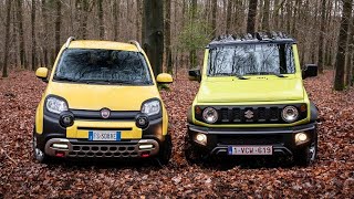 Fiat Panda Cross 4x4 (2023) vs Suzuki Jimny (2023)  Extreme OffRoad Test Drive Demo !