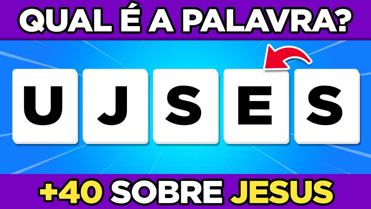Qual é a palavra bíblica quiz bíblico sobre jesus