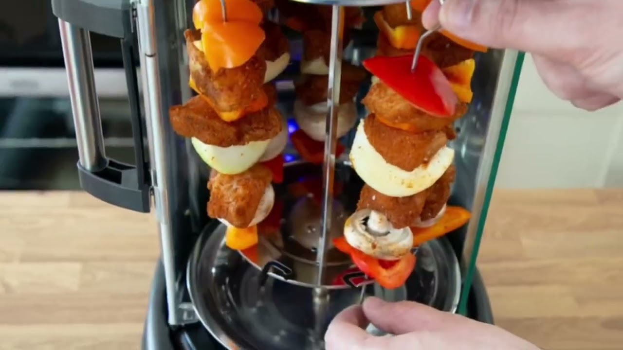 Électrque En Acer noxydable Grllé Cage Kebab Rôtssere Barbecue
