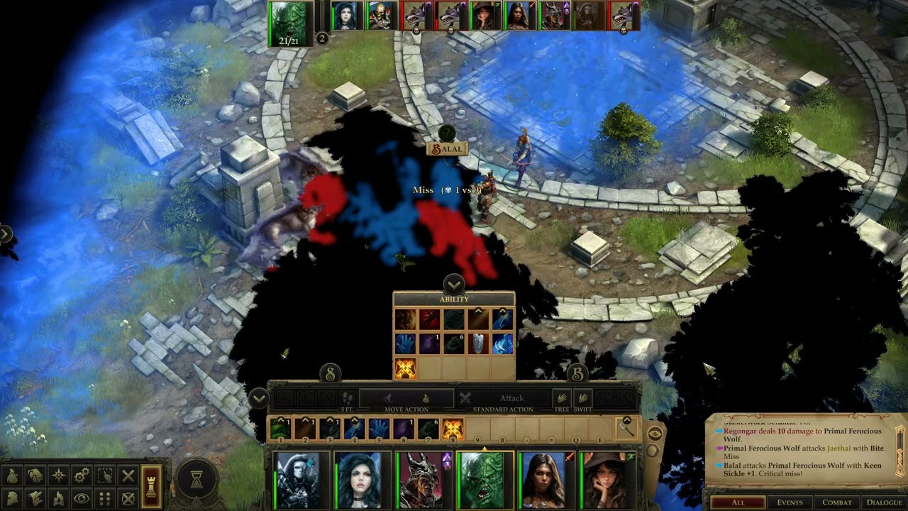 Pathfinder: Kingmaker - Evil - Primal Beasts at the Temple of the Elk