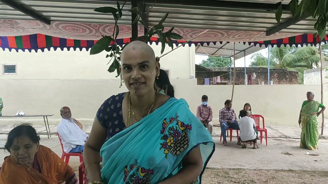 Indian family full head shave video