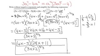 Simplify a Complicated Algebraic Expression Containing Fractional Exponents (Precalculus)