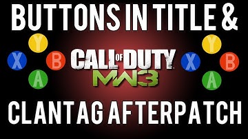 MW3 Glitches - Permanent Buttons In Elite Clan Title + Emblem