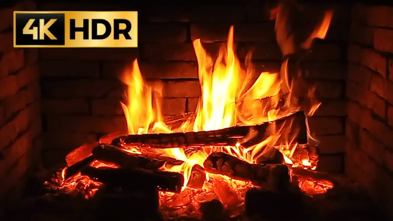 🔥 Best Fireplace 4K Relaxing For Your Sleep, Fireplace With Crackling ...