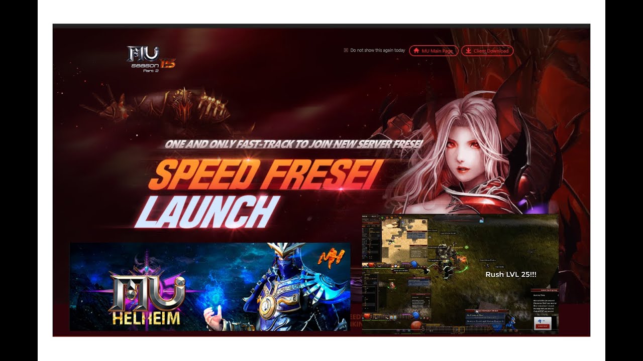 Mu Online😎41💪😎 Speed FRESEI😎Dia 02😎Quest lvl 150!!