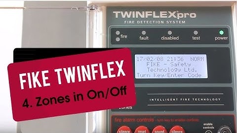 Fike Twinflex Pro Panel part 4: Switching on/off zones