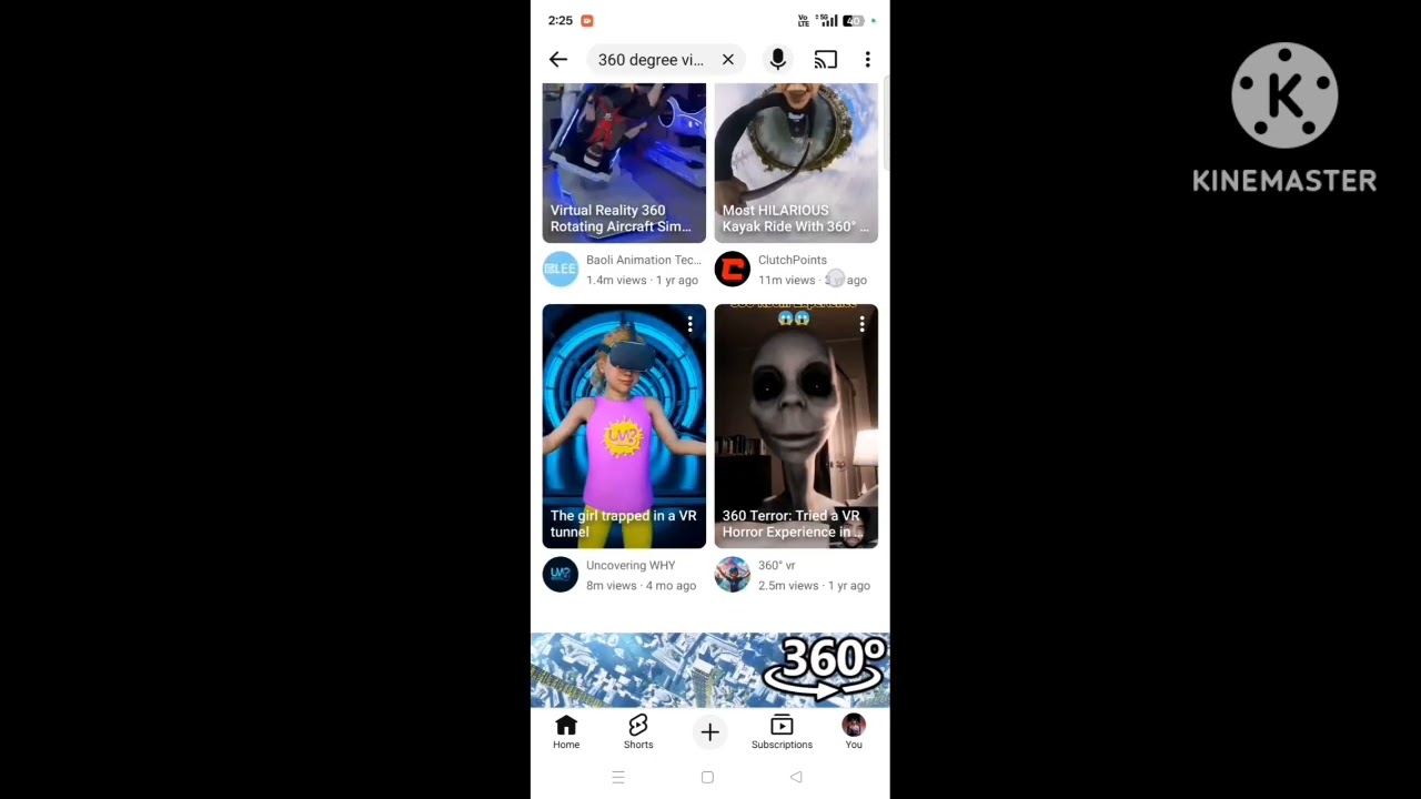 Try and search 360 degree video 