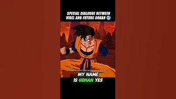 Special Dialogue Between Videl And Future Gohan Lol 🤯 #crashout #gohan #sparkingzero #dragonballz