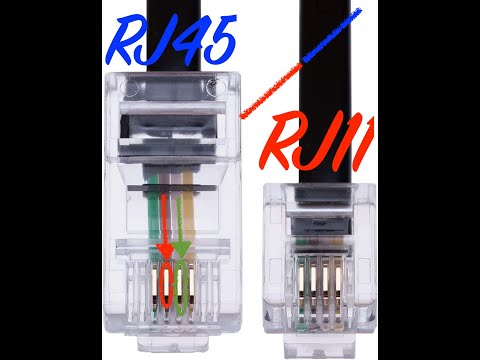 Vidéo: Rj11 peut-il se brancher sur rj45 ?