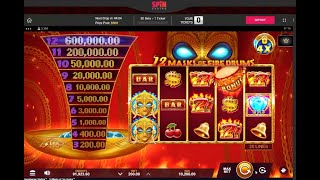 12 Masks of Fire Drums Bonus ( not free spins) Max Bet screenshot 3