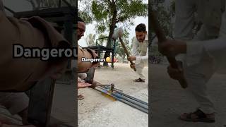 🔩 HARD HAT WORKERS: Steel Bars Cutting and Bending like Pros! 💪#