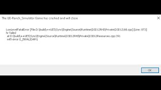 THE UE RANCH SİM LOW LEVEL EROR FATAL HATASİİİİ ÇÖZÜMÜ 2024 !! EPİC GAMES - STEAM