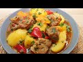 ТУШЁНАЯ КАРТОШКА С МЯСОМ. Пальчики оближешь!!! Мясо с картошкой. Всё так просто, а так вкусно!