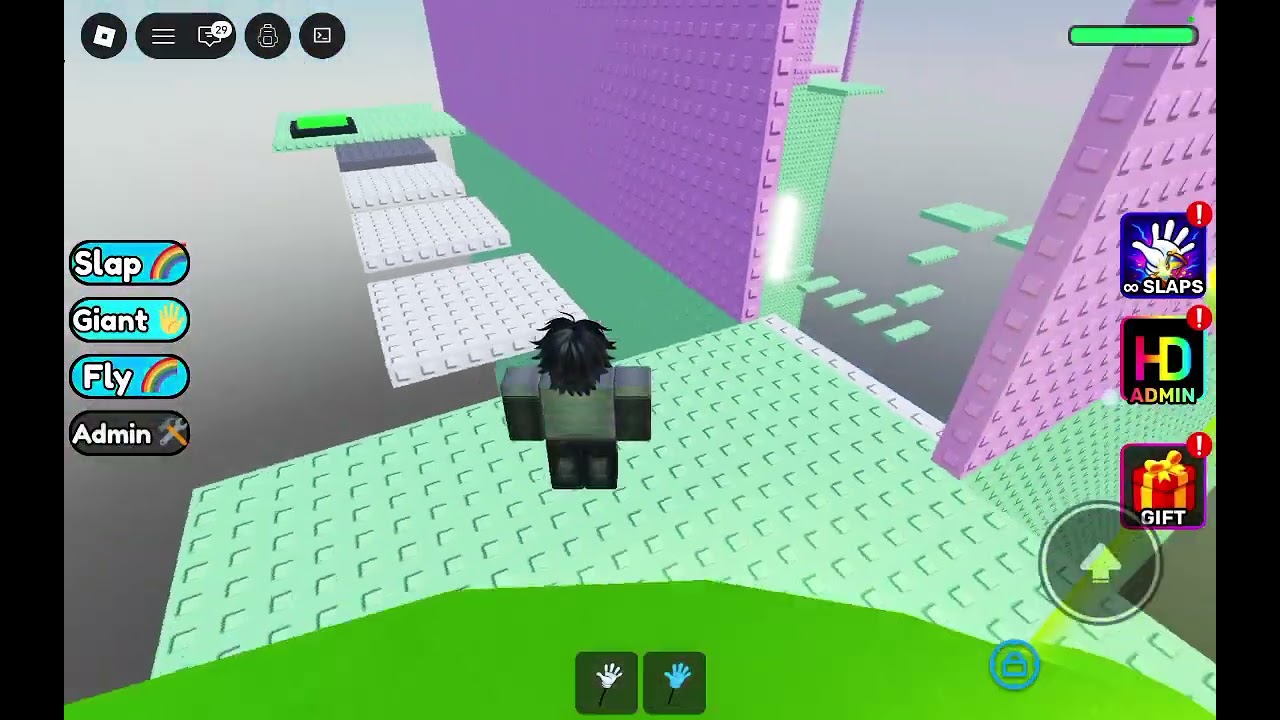 Part 2 I tried to reach the top of slap tower 😞 like and subscribe 😎