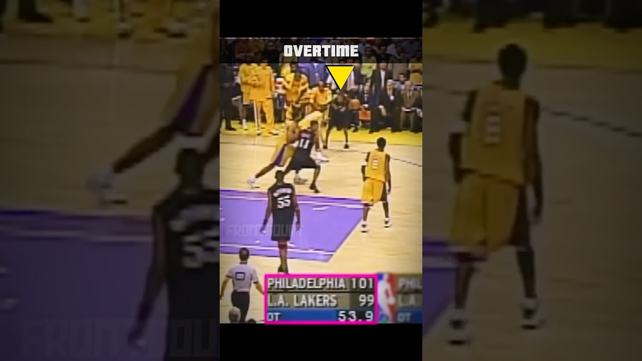 PART 2 - When Iverson Faced Kobe & Shaq in NBA Finals 🥶 Intense Ending 76ers vs Lakers Game 1 #nba