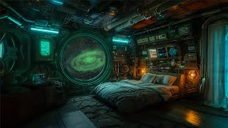 Deep Space Sleeping Quarters | Comfortable Space Bedroom with Deep Bass White & Grey Noise | ASMR