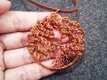 "Tree of Life" have twist round leaves pendant- Handmade jewelry 53