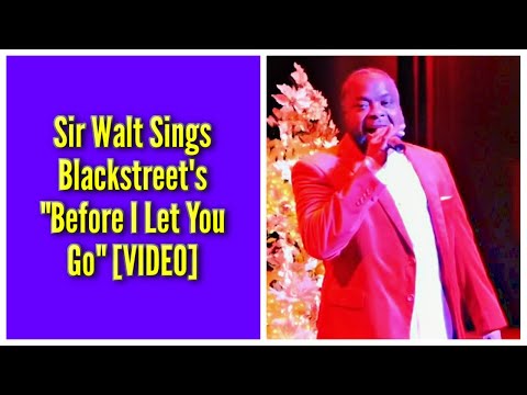 Sir Walt Sings Blackstreet's "Before I Let You Go" | Rickey Smiley Christmas Karaoke