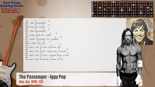 🎸 The Passenger - Iggy Pop Guitar Backing Track with chords and lyrics