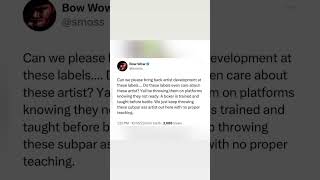 Bow Wow says artist development needs to be brought back to the labels