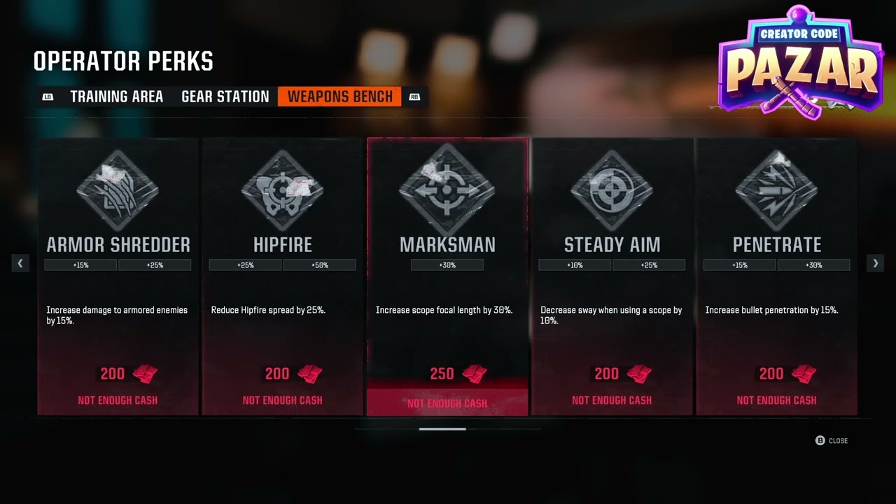 How to Use the Weapons Bench Black Ops 6 Campaign Walkthrough