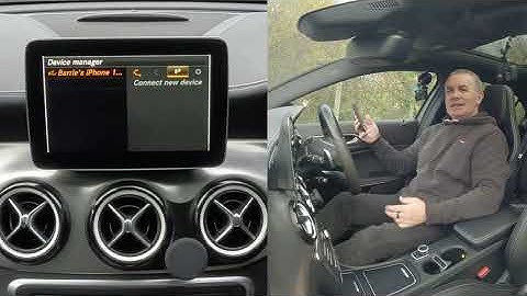 How to play music from a mobile through the bluetooth audio system in a 2017 Mercedes Benz A Class