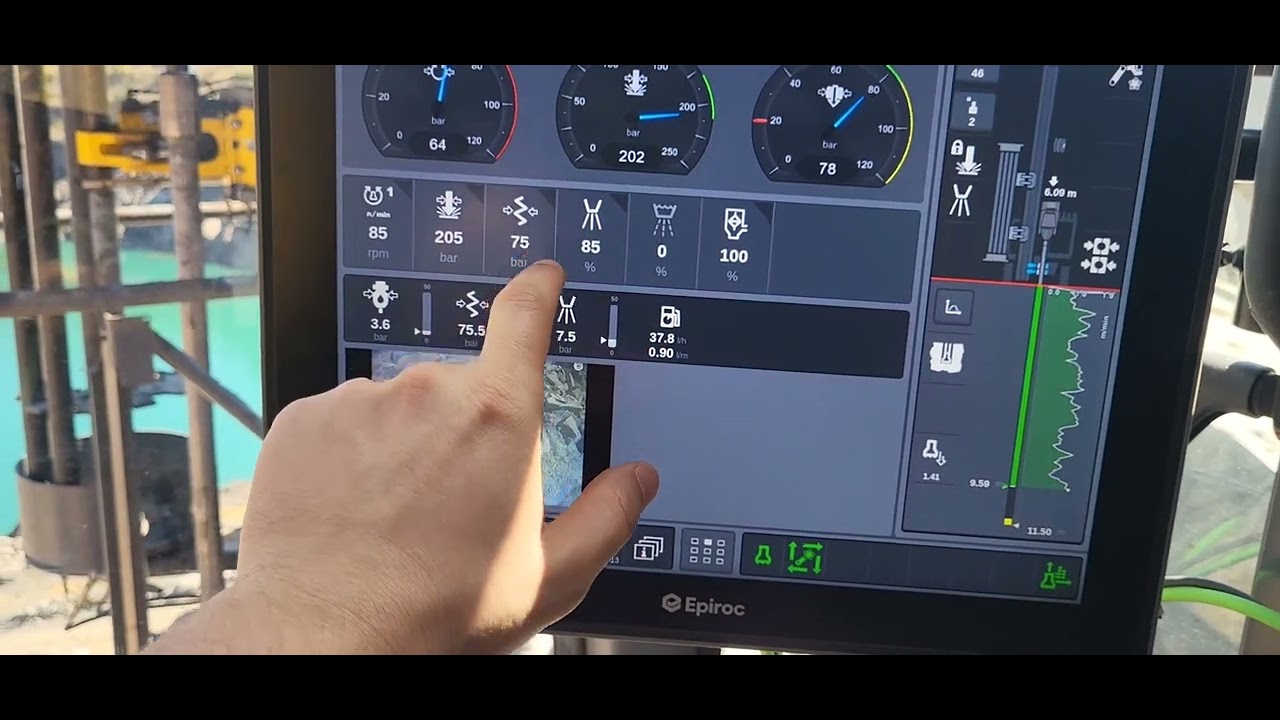 SmartROC T45 MK2 automatic drilling and rod extraction performing in fractured rock