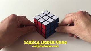 Zig Zag Rubik's Cube - © Andy Clockwise - NOT Tenyo