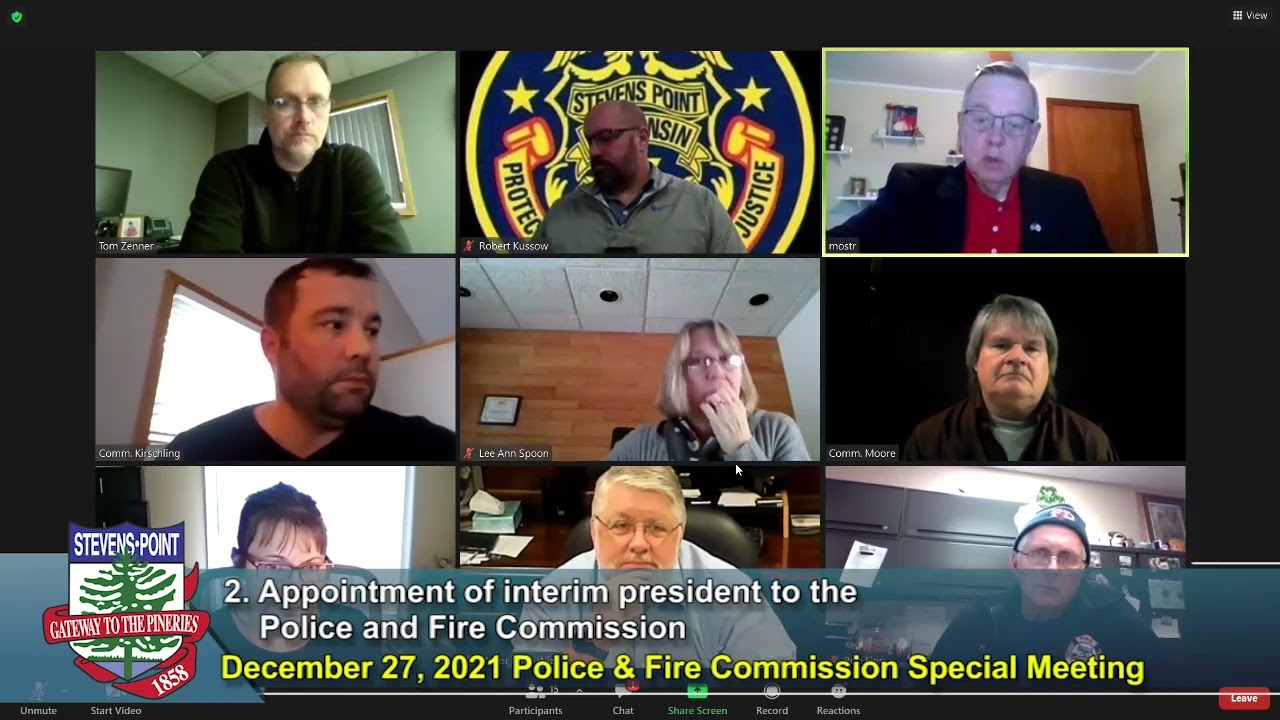 (Special) Police & Fire Commission - December 27, 2021