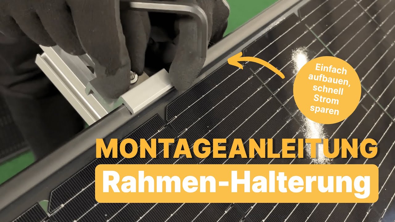MONTAGE der Rahmen-Halterung für dein Balkonkraftwerk - Schritt für Schritt ANLEITUNG | EQOH