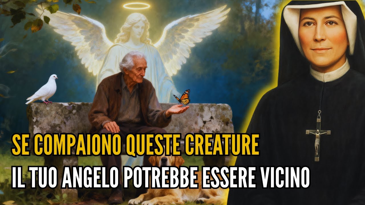 Santa Faustina rivela: 3 animali che indicano la visita silenziosa del tuo Angelo Custode