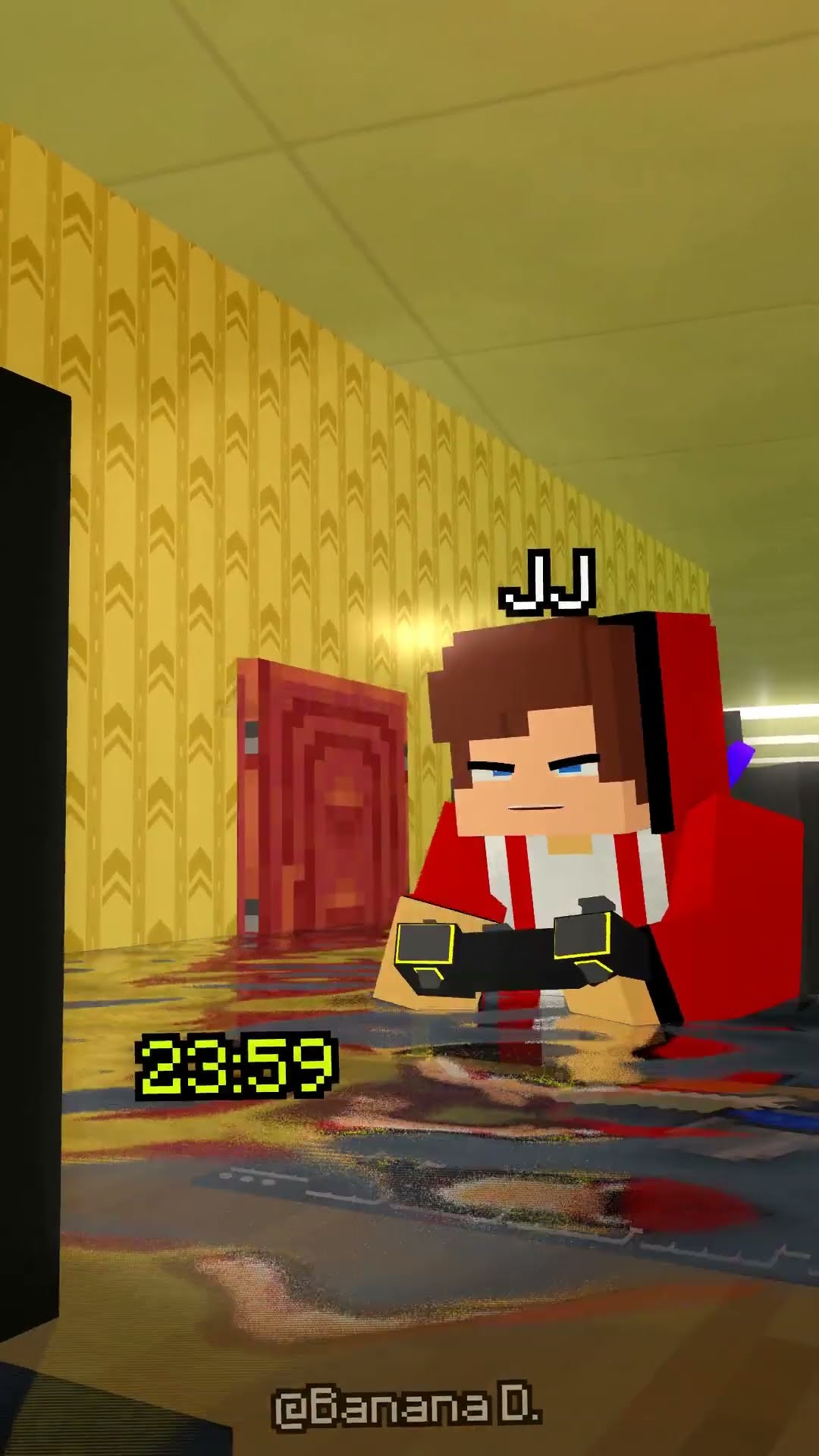 JJ sis playing a game in BACKROOM at 3am vs jj