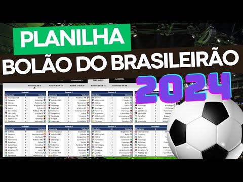 Planilha Bolão do brasileirão 2024