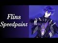Drawing Flins in Genshin Impact with Krita
