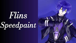 Drawing Flins in Genshin Impact with Krita
