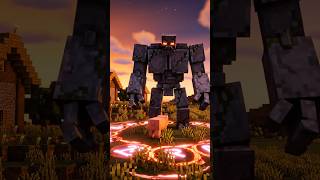 Iron Golem + Pig = New Minecraft Boss #minecraft #gaming #fyp #viral #gamefusion