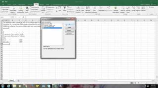 How to solve a simple system of equations using solver in Excel