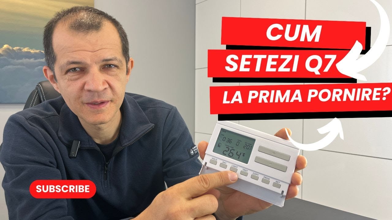 Setare termostat Q7 și Q7RF | iCONFORT