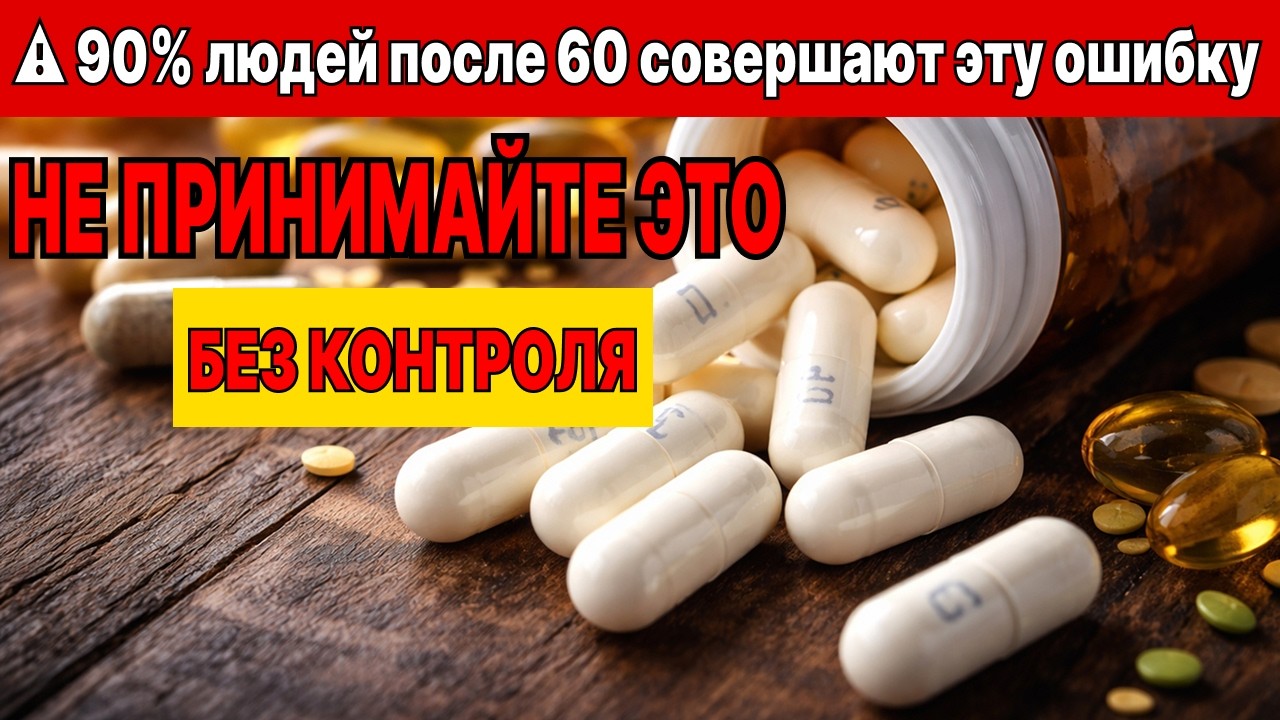 4 опасных витамина после 60 лет (и 4 спасителя)