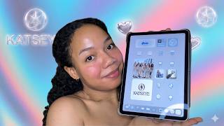 Customize your iPad KATSEYE style 🎀 Aesthetic & K-pop Tutorial (Eyekons) screenshot 1