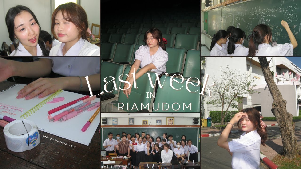 HIGH SCHOOL VLOG | อาทิตย์สุดท้ายของเด็กม.6 ในเตรียมอุดมฯ, เขียน friendship, ครูเลี้ยงพิซซ่า, ติวสอบ