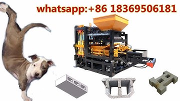 Factory QT4-18 color paver cabro brick block/hollow block molding machine line